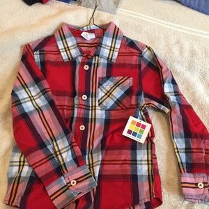Boys long sleeve button up